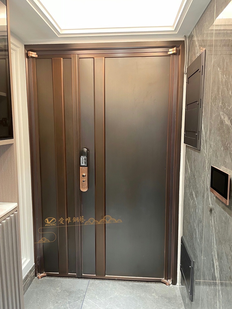 佛山子母銅門極簡風格 (2)