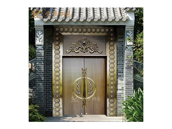 銅門(mén)廠家加工定制純銅銅門(mén)