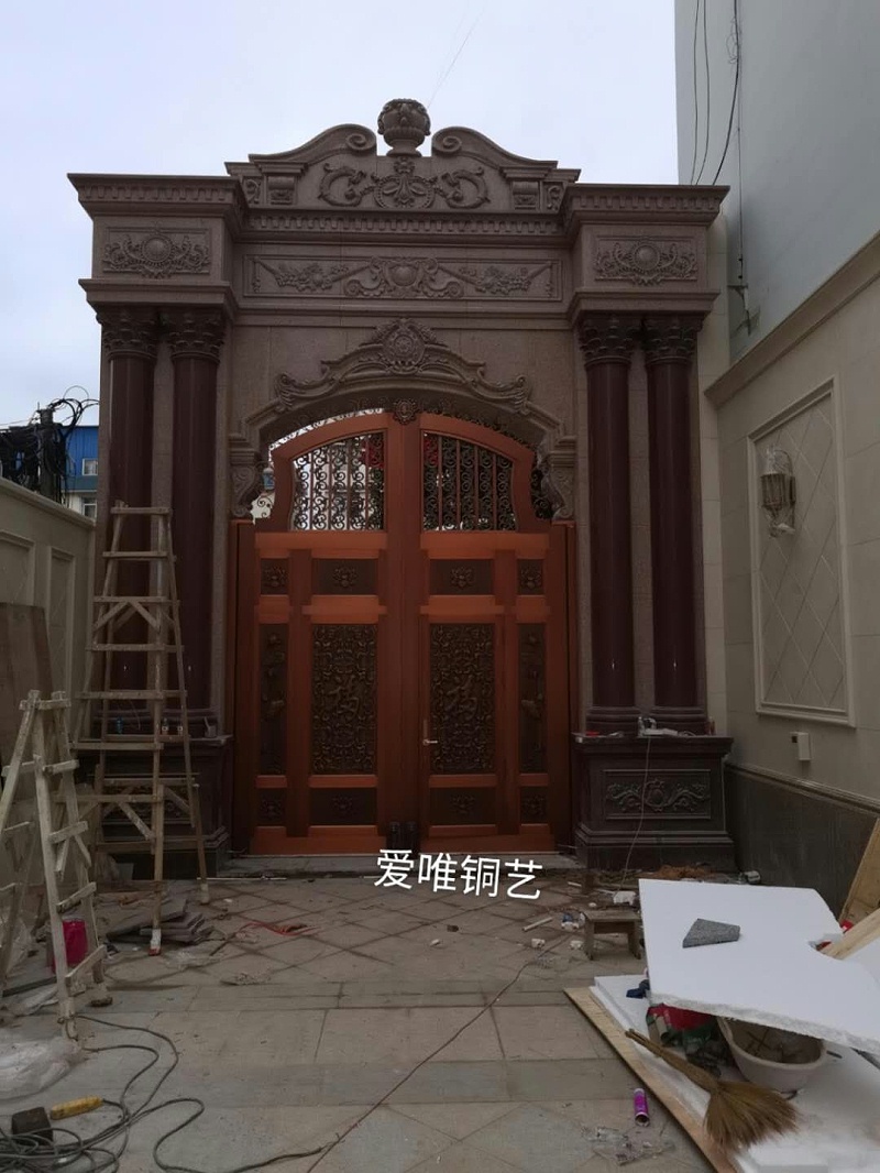 云南別墅庭院銅門(mén) (5)