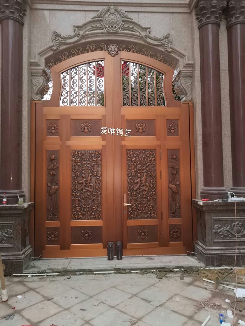 云南別墅庭院銅門(mén) (1)