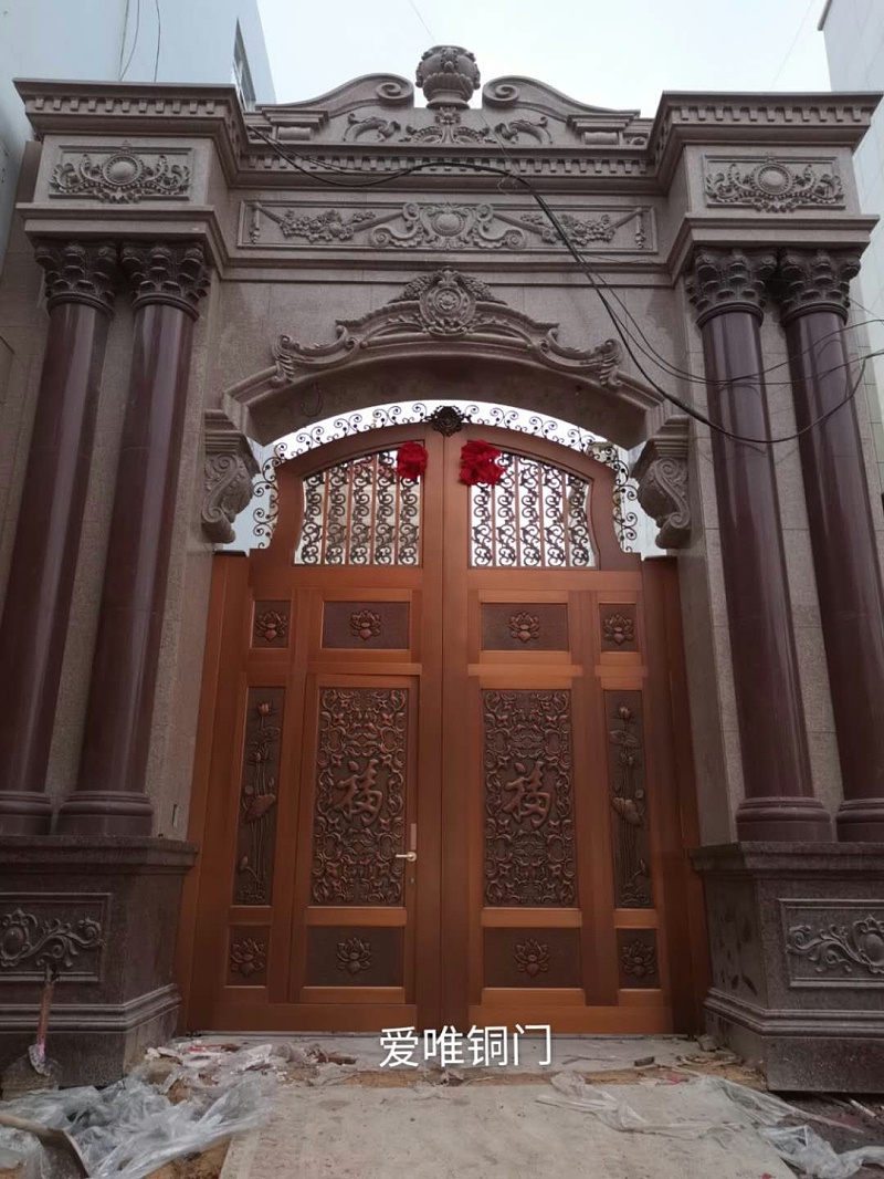 云南別墅庭院銅門(mén) (3)