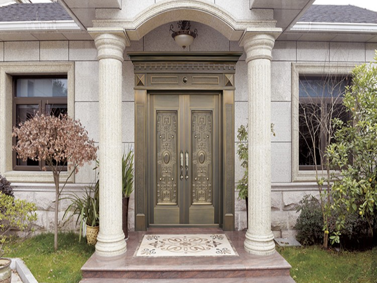 愛(ài)唯銅門(mén)別墅庭院銅門(mén)定做