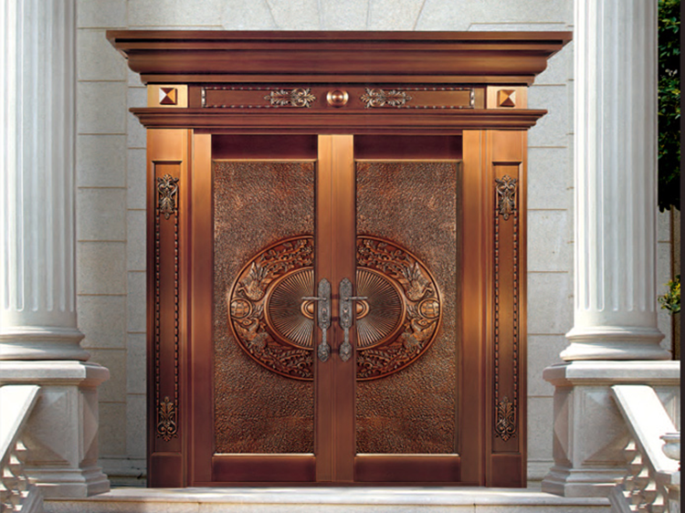 十大品牌愛(ài)唯銅門(mén)生產(chǎn)廠家入戶(hù)銅門(mén)定制