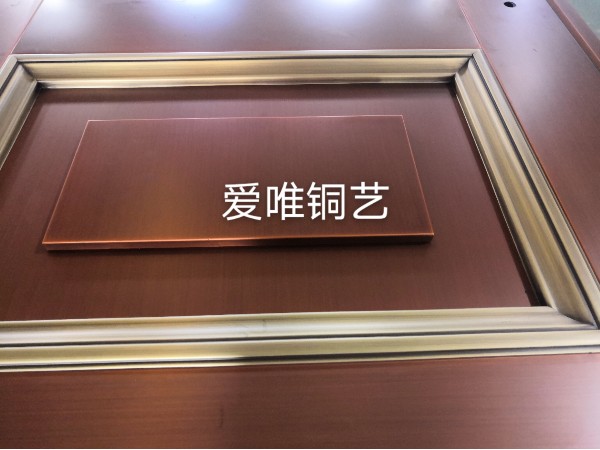 佛山銅門廠家愛唯銅藝生產的別墅銅門