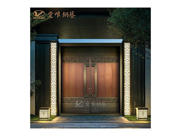 龍派愛(ài)唯銅藝新中式入戶(hù)銅門(mén)|銅門(mén)招商加盟